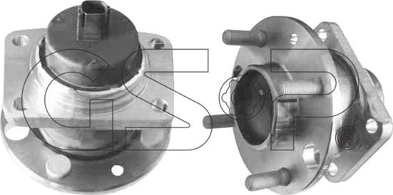 GSP 9400191 - Подшипник ступицы колеса, комплект autospares.lv