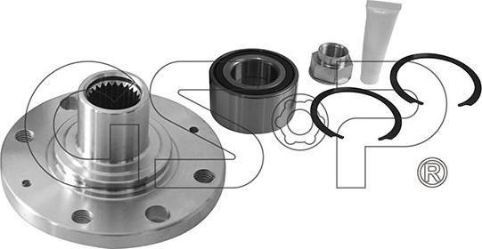 GSP 9425040K - Ступица колеса, поворотный кулак autospares.lv