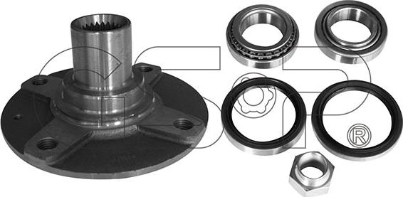 GSP 9423007K - Ступица колеса, поворотный кулак autospares.lv