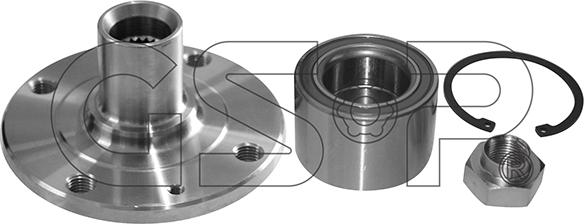 GSP 9423024K - Ступица колеса, поворотный кулак autospares.lv