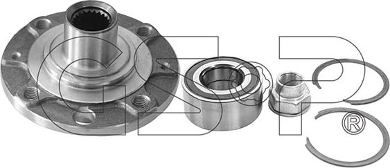 GSP 9422034A - Ступица колеса, поворотный кулак autospares.lv