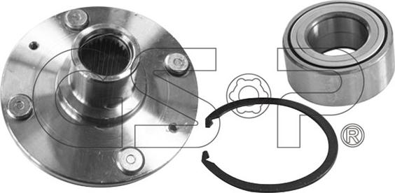 GSP 9427006K - Ступица колеса, поворотный кулак autospares.lv