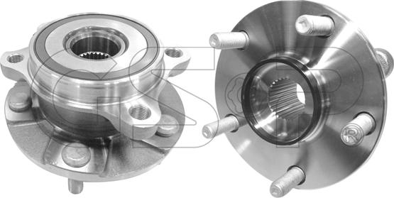 GSP 9330014 - Ступица колеса, поворотный кулак autospares.lv