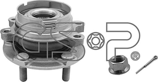 GSP 9332041K - Подшипник ступицы колеса, комплект autospares.lv