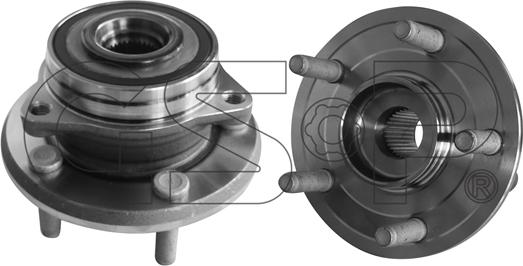 GSP 9332033 - Подшипник ступицы колеса, комплект autospares.lv