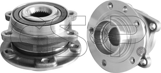 GSP 9332027 - Подшипник ступицы колеса, комплект autospares.lv