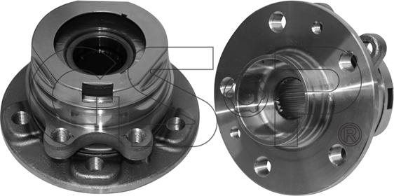 GSP 9329032 - Подшипник ступицы колеса, комплект autospares.lv