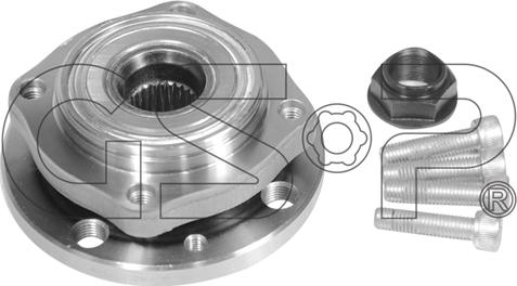 GSP 9326011K - Подшипник ступицы колеса, комплект autospares.lv