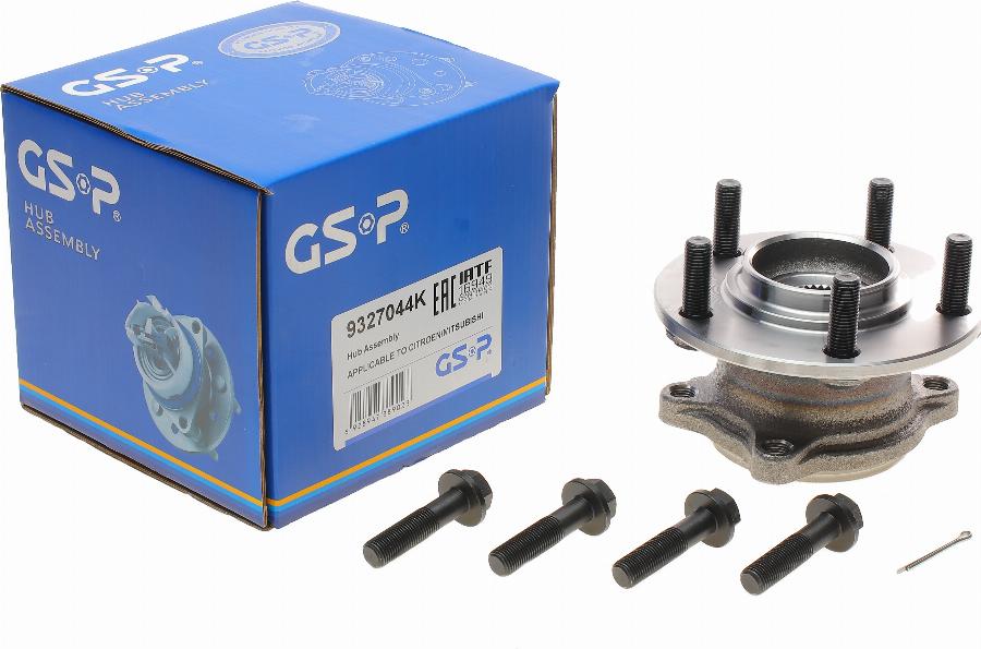 GSP 9327044K - Подшипник ступицы колеса, комплект autospares.lv