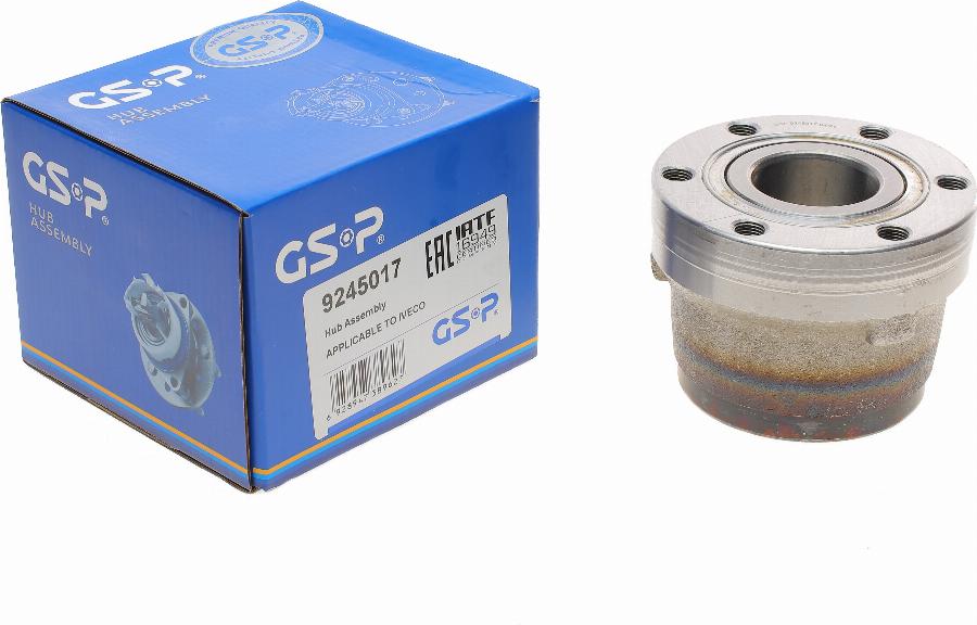 GSP 9245017 - Ступица колеса, поворотный кулак autospares.lv