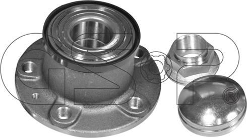 GSP 9242007K - Подшипник ступицы колеса, комплект autospares.lv