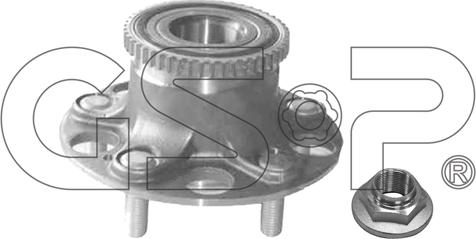 GSP 9234005K - Подшипник ступицы колеса, комплект autospares.lv