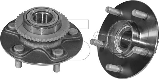 GSP 9230052 - Подшипник ступицы колеса, комплект autospares.lv