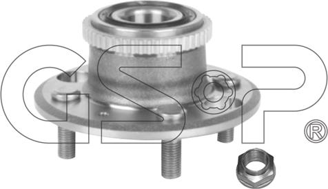 GSP 9230015K - Ступица колеса, поворотный кулак autospares.lv