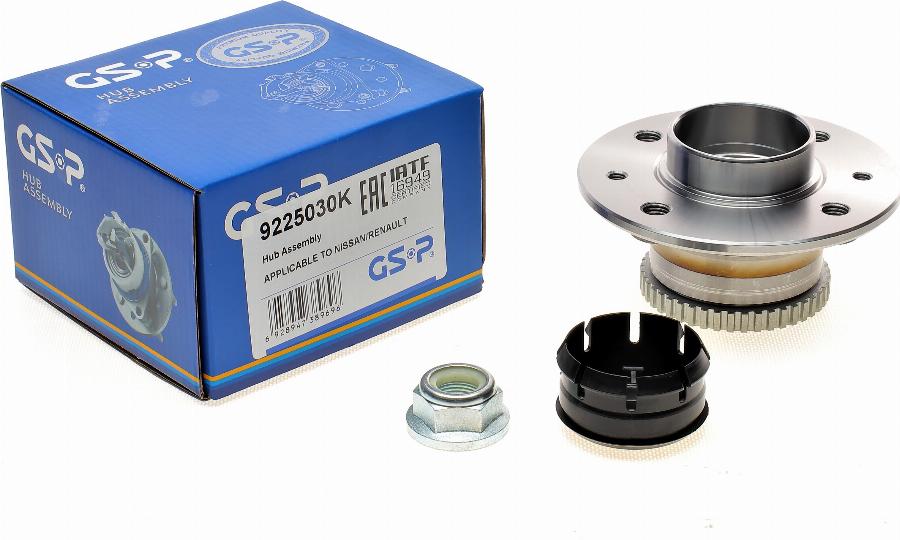 GSP 9225030K - Подшипник ступицы колеса, комплект autospares.lv