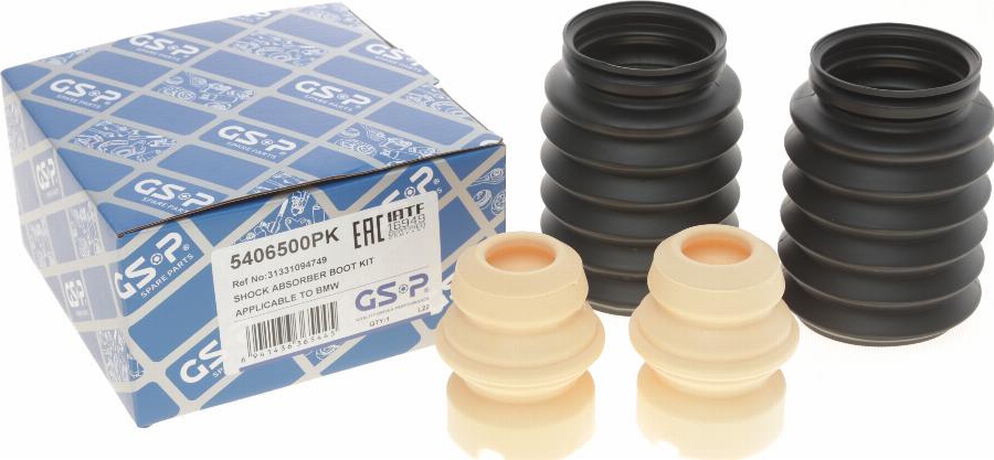 GSP 5406500PK - Пылезащитный комплект, амортизатор autospares.lv