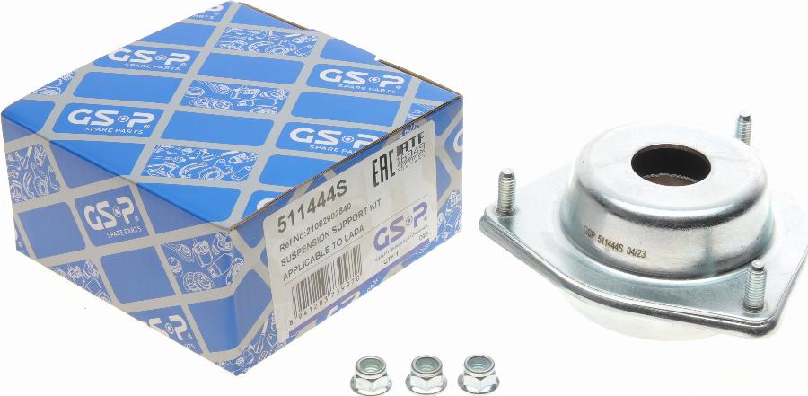 GSP 511444S - Опора стойки амортизатора, подушка autospares.lv