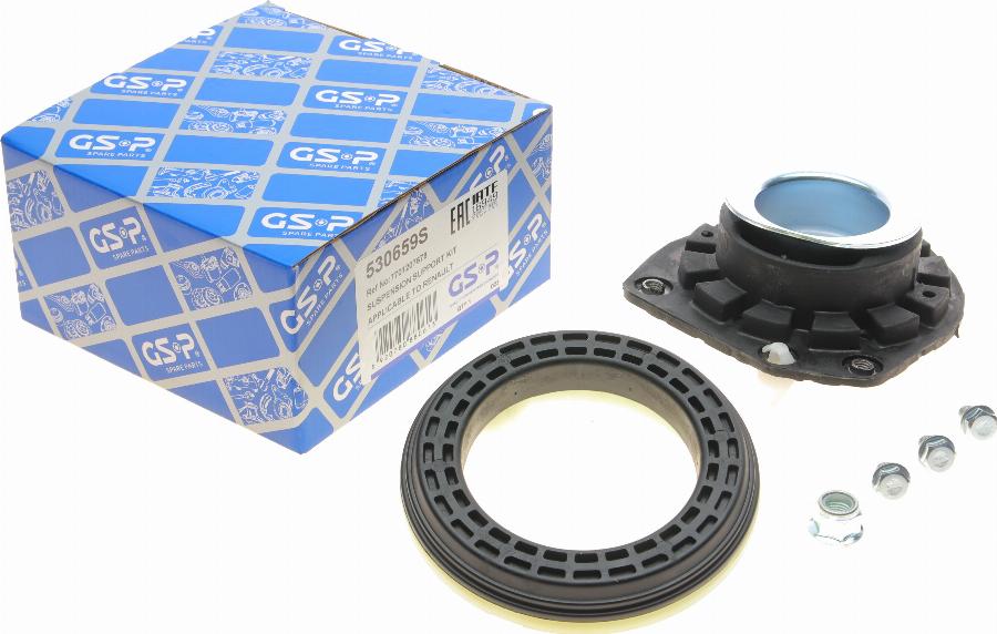 GSP 530659S - Опора стойки амортизатора, подушка autospares.lv