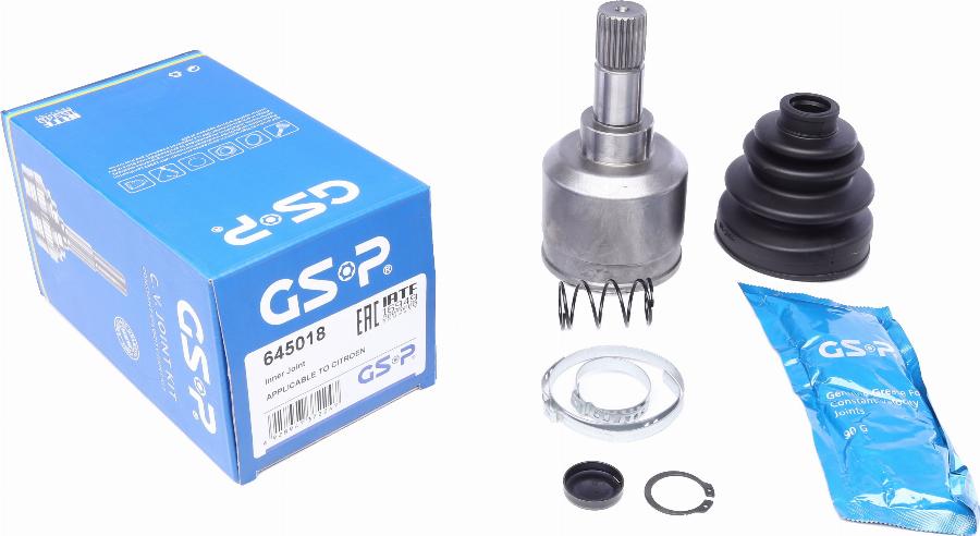 GSP 645018 - Шарнирный комплект, ШРУС, приводной вал autospares.lv