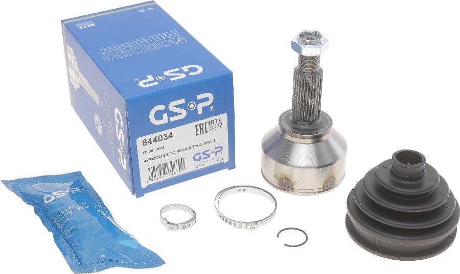 GSP 844034 - Шарнирный комплект, ШРУС, приводной вал autospares.lv