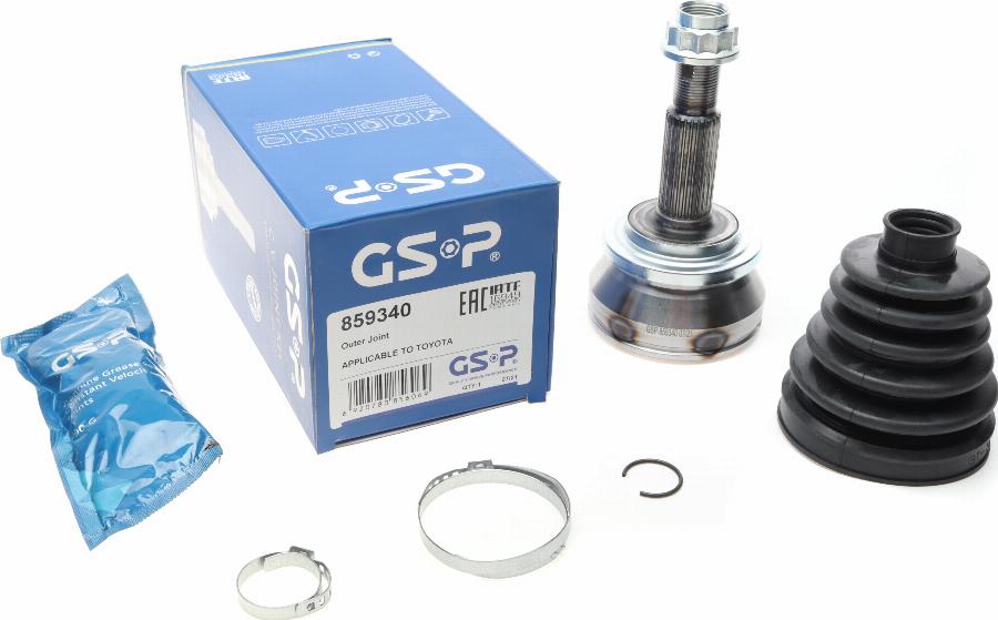 GSP 859340 - Шарнирный комплект, ШРУС, приводной вал autospares.lv