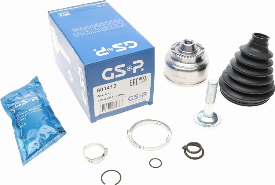 GSP 801413 - Шарнирный комплект, ШРУС, приводной вал autospares.lv