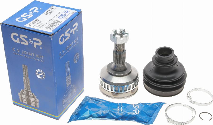 GSP 810022 - Шарнирный комплект, ШРУС, приводной вал autospares.lv