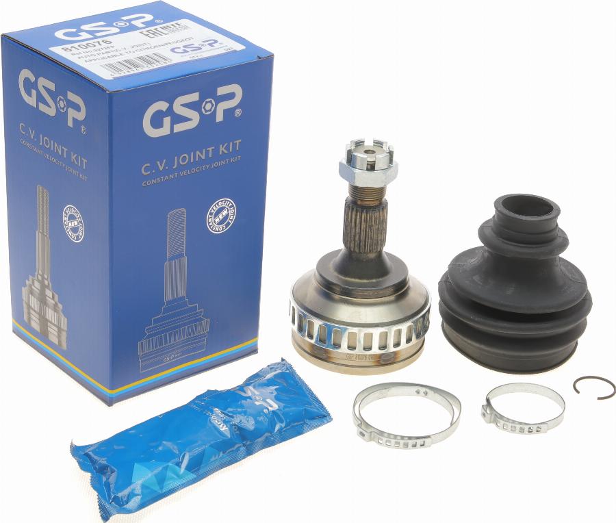 GSP 810 076 - Шарнирный комплект, ШРУС, приводной вал autospares.lv