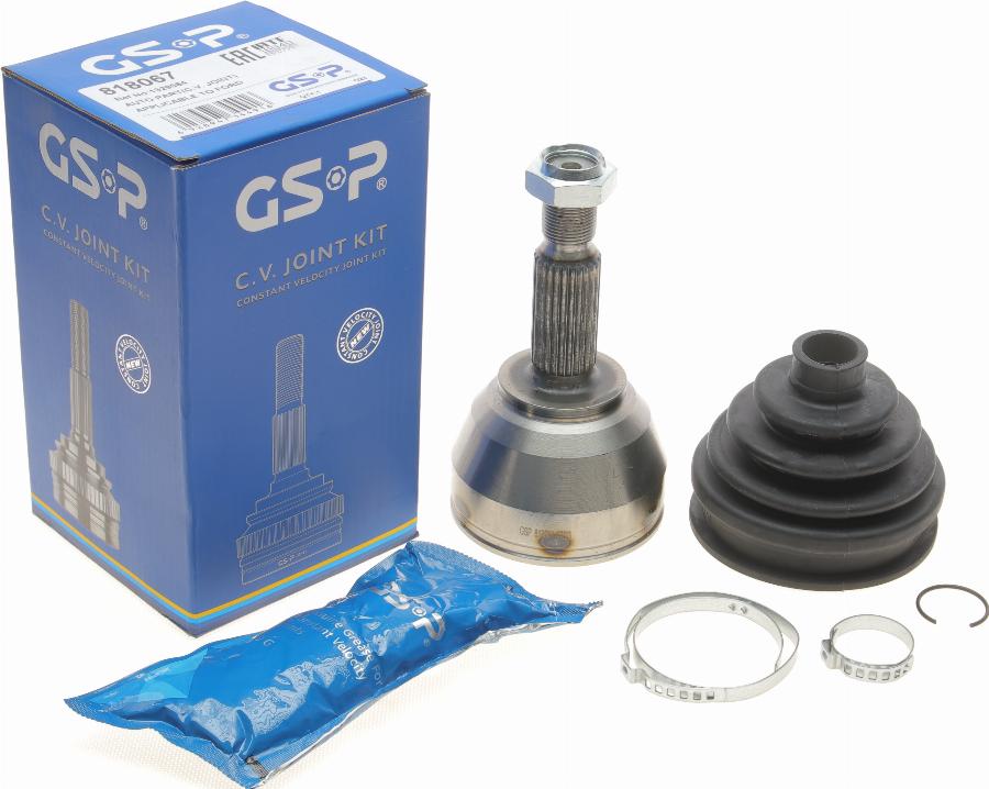 GSP 818067 - Шарнирный комплект, ШРУС, приводной вал autospares.lv