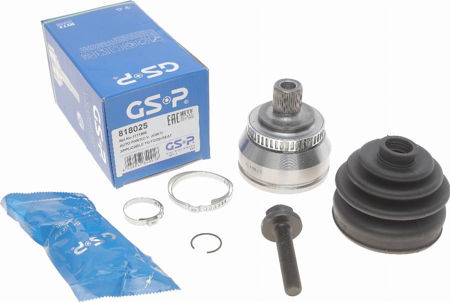 GSP 818025 - Шарнирный комплект, ШРУС, приводной вал autospares.lv