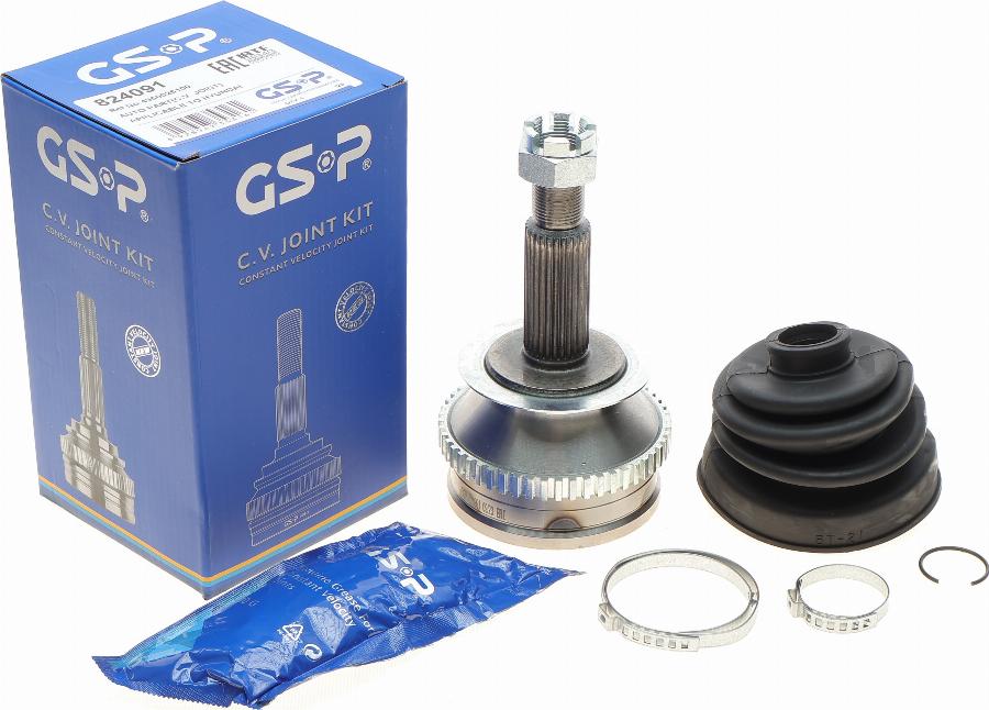 GSP 824091 - Шарнирный комплект, ШРУС, приводной вал autospares.lv