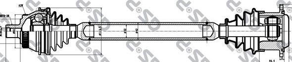 GSP 299113 - Приводной вал autospares.lv