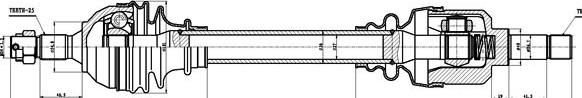 GSP 245160 - Приводной вал autospares.lv