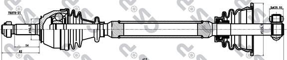 GSP 250025 - Приводной вал autospares.lv