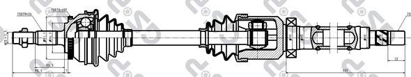 GSP 262002 - Приводной вал autospares.lv