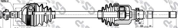 GSP 210199 - Приводной вал autospares.lv