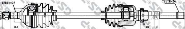 GSP 210197 - Приводной вал autospares.lv