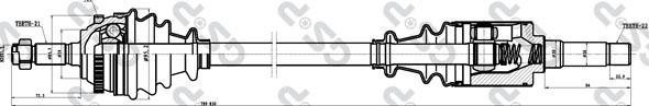 GSP 210186 - Приводной вал autospares.lv