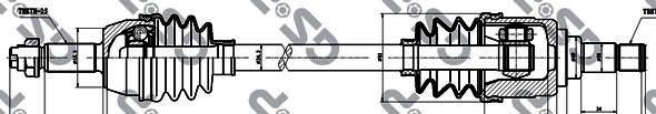 GSP 218140 - Приводной вал autospares.lv
