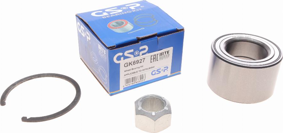 GSP GK6927 - Подшипник ступицы колеса, комплект autospares.lv