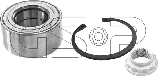 GSP GK6632 - Подшипник ступицы колеса, комплект autospares.lv