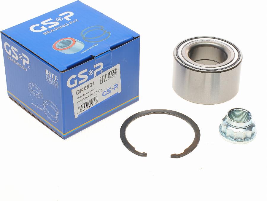 GSP GK6831 - Ступица колеса, поворотный кулак autospares.lv