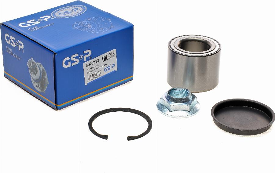 GSP GK6722 - Подшипник ступицы колеса, комплект autospares.lv