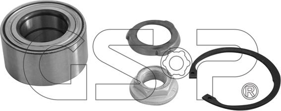 GSP GK3446 - Подшипник ступицы колеса, комплект autospares.lv