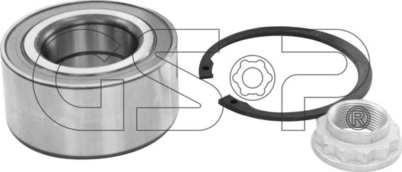 GSP GK3668 - Подшипник ступицы колеса, комплект autospares.lv