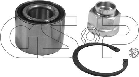 GSP GK7573 - Подшипник ступицы колеса, комплект autospares.lv