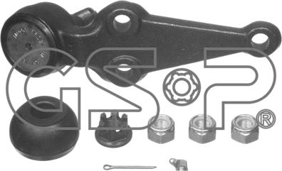 GSP S080702 - Шаровая опора, несущий / направляющий шарнир autospares.lv