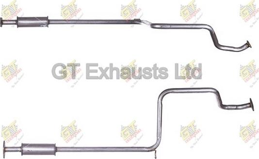 GT Exhausts GDN440 - Средний глушитель выхлопных газов autospares.lv