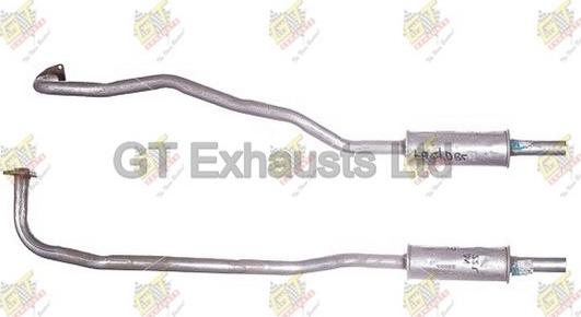 GT Exhausts GDN222 - Труба выхлопного газа autospares.lv