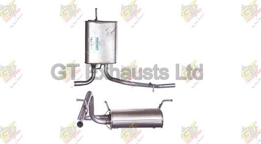 GT Exhausts GDW021 - Глушитель выхлопных газов, конечный autospares.lv